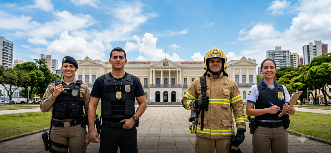 Segurança PE autoriza 3.905 vagas para PM, PC, Bombeiros e Polícia Penal em 2026