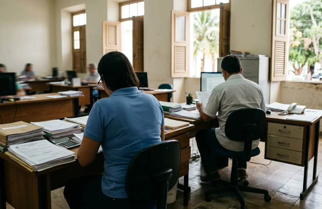 Pessoas trabalhando em um escritório